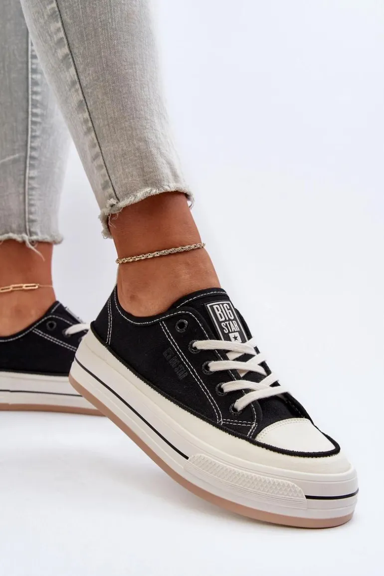 Damskie Trampki Big Star NN274204 Czarne