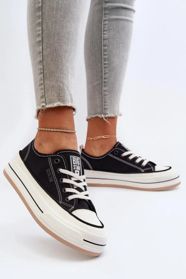 Damskie Trampki Big Star NN274204 Czarne