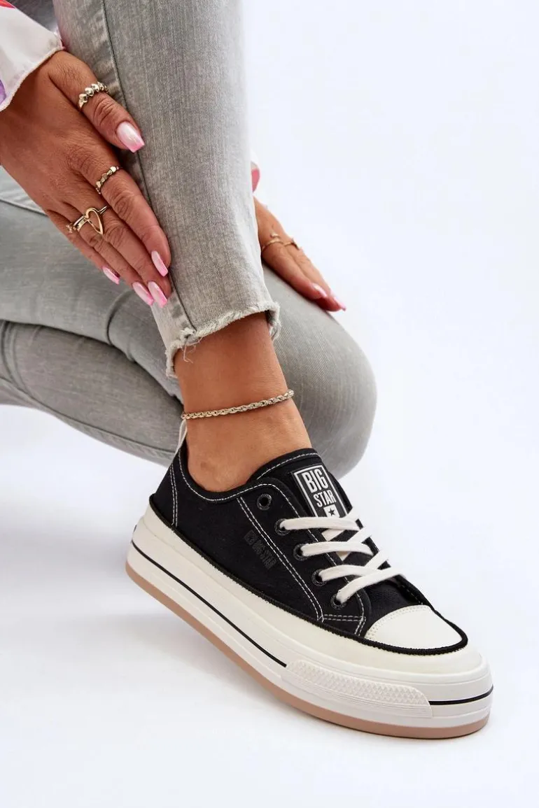 Damskie Trampki Big Star NN274204 Czarne