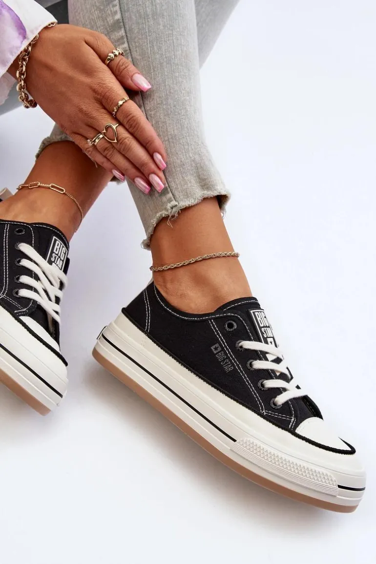 Damskie Trampki Big Star NN274204 Czarne