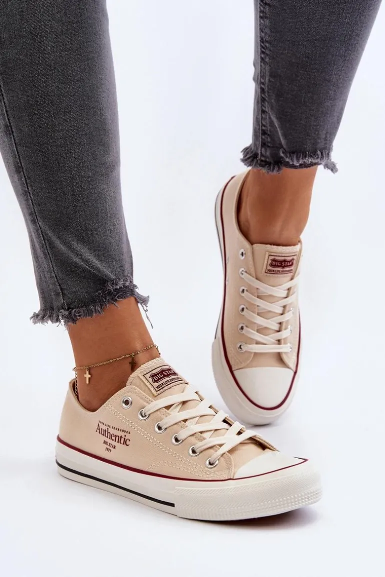 Damskie Trampki Big Star NN274236 Beżowe