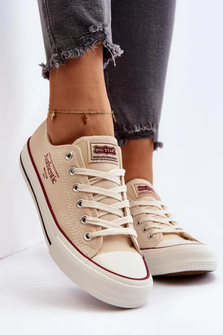 Damskie Trampki Big Star NN274236 Beżowe