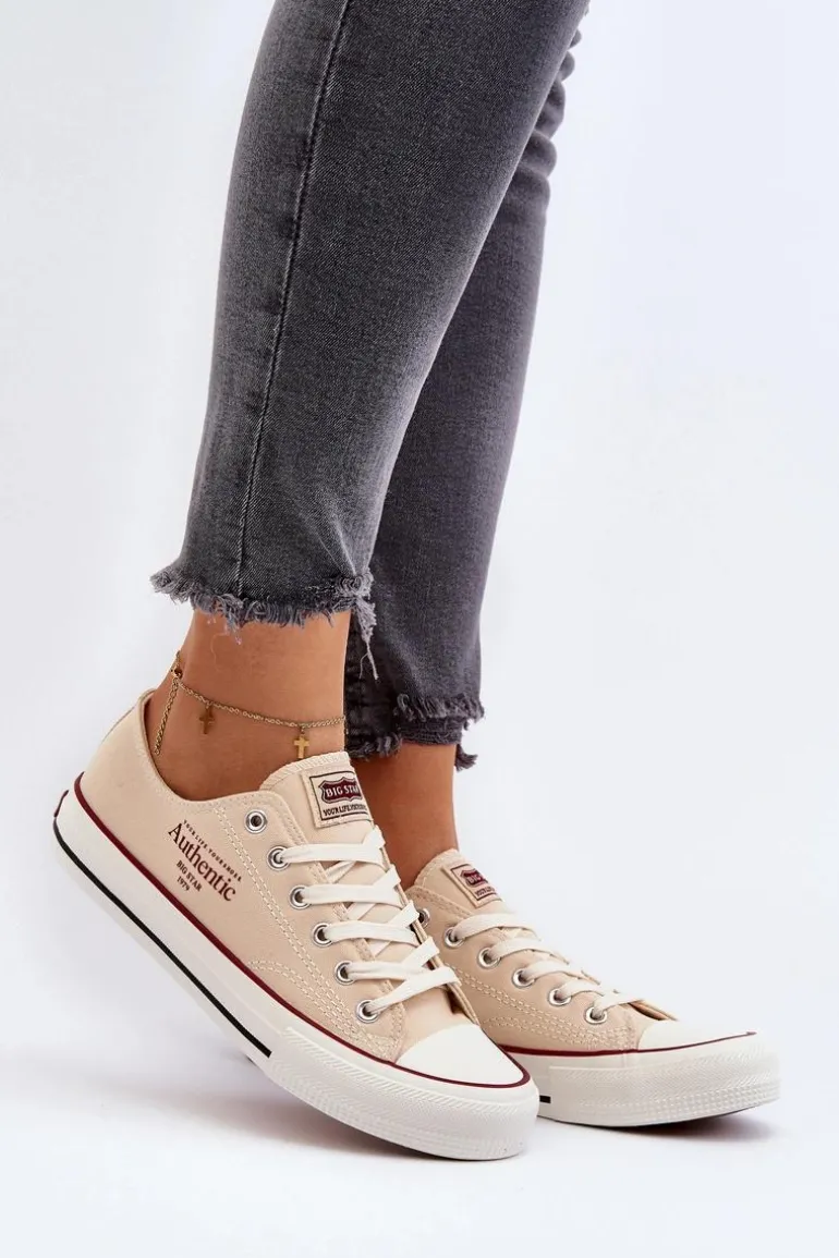 Damskie Trampki Big Star NN274236 Beżowe