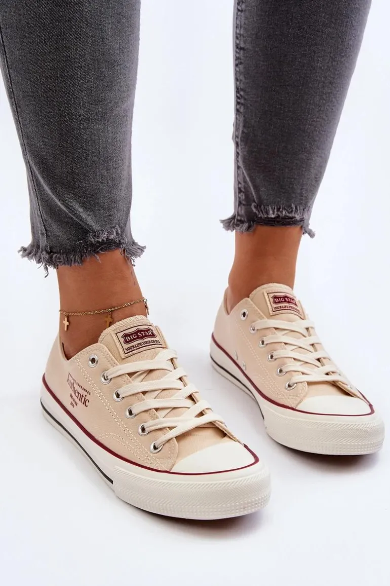 Damskie Trampki Big Star NN274236 Beżowe
