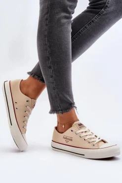 Damskie Trampki Big Star NN274236 Beżowe