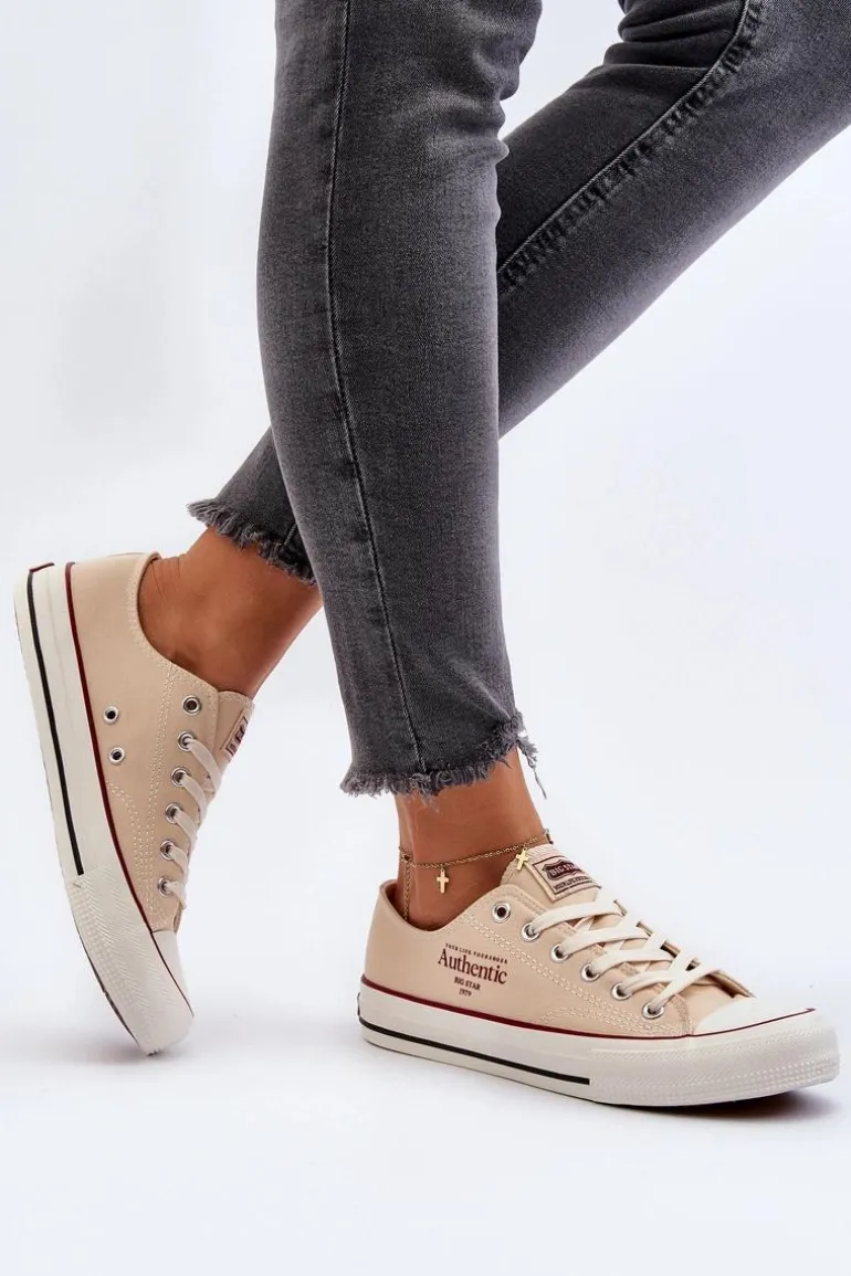 Damskie Trampki Big Star NN274236 Beżowe