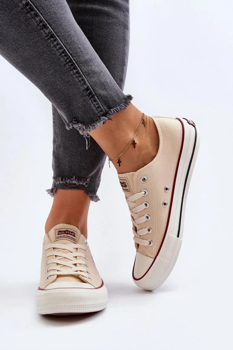 Damskie Trampki Big Star NN274236 Beżowe