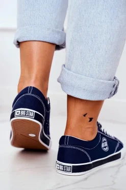 Damskie Trampki Big Star Granatowe FF274229