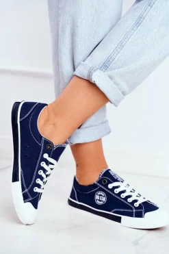 Damskie Trampki Big Star Granatowe FF274229