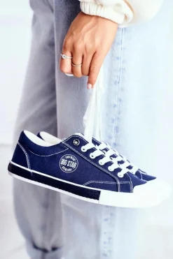Damskie Trampki Big Star Granatowe FF274229