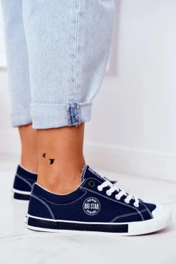 Damskie Trampki Big Star Granatowe FF274229