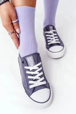 Damskie Trampki BIG STAR HH274114 Granatowe