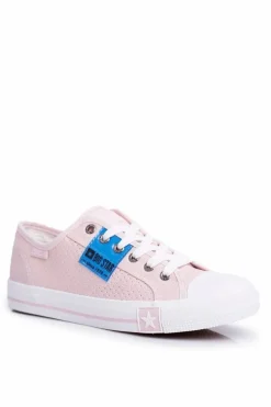 Damskie Trampki Big Star Ażurowe Różowe FF274033