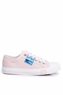 Damskie Trampki Big Star Ażurowe Różowe FF274033