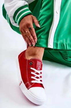 Damskie Trampki Big Star FF274089 Czerwone