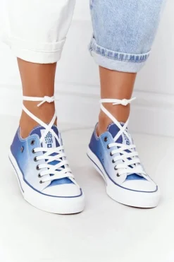 Damskie Trampki BIG STAR HH274129 Ombre Granatowe