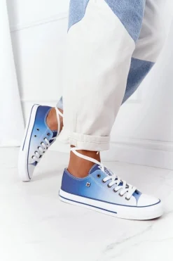 Damskie Trampki BIG STAR HH274129 Ombre Granatowe