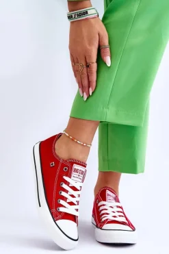 Damskie Trampki Big Star T274020 Czerwone