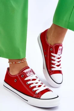 Damskie Trampki Big Star T274020 Czerwone