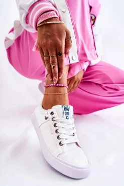 Damskie Trampki Big Star Białe AA274511