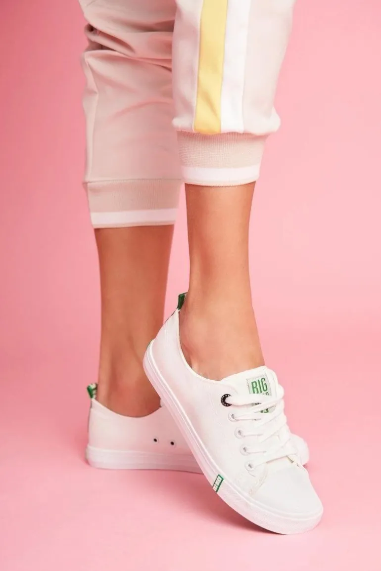 Damskie Trampki Big Star FF274088 Biało-Zielone