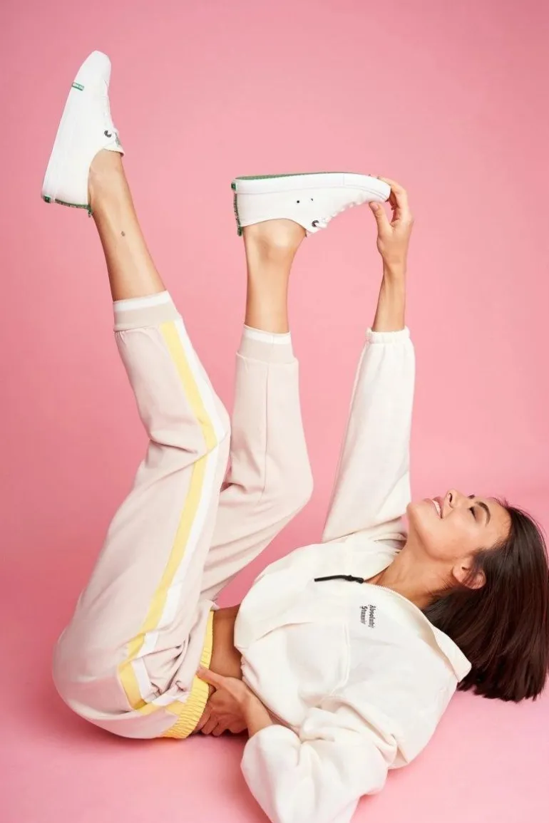 Damskie Trampki Big Star FF274088 Biało-Zielone