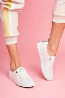 Damskie Trampki Big Star FF274088 Biało-Zielone