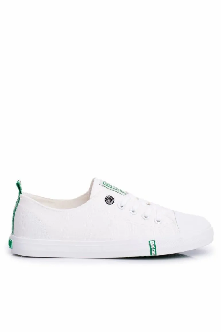 Damskie Trampki Big Star FF274088 Biało-Zielone