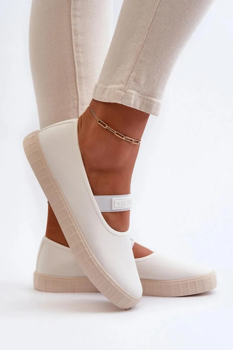 Damskie Trampki Big Star NN274601 Białe