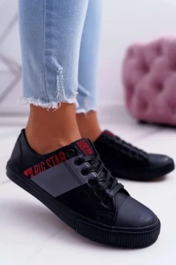 Damskie Trampki Big Star Czarne EE274090