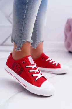 Damskie Trampki Cross Jeans Czerwone DD2R4072