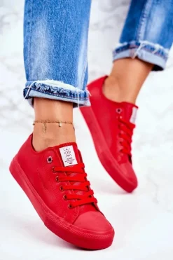 Damskie Trampki Cross Jeans Czerwone DD2R4032