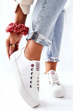Damskie Trampki Cross Jeans II2R4004C Białe