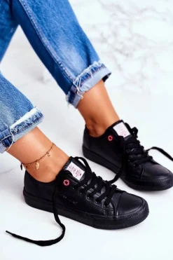 Damskie Trampki Cross Jeans Czarne DD2R4029C