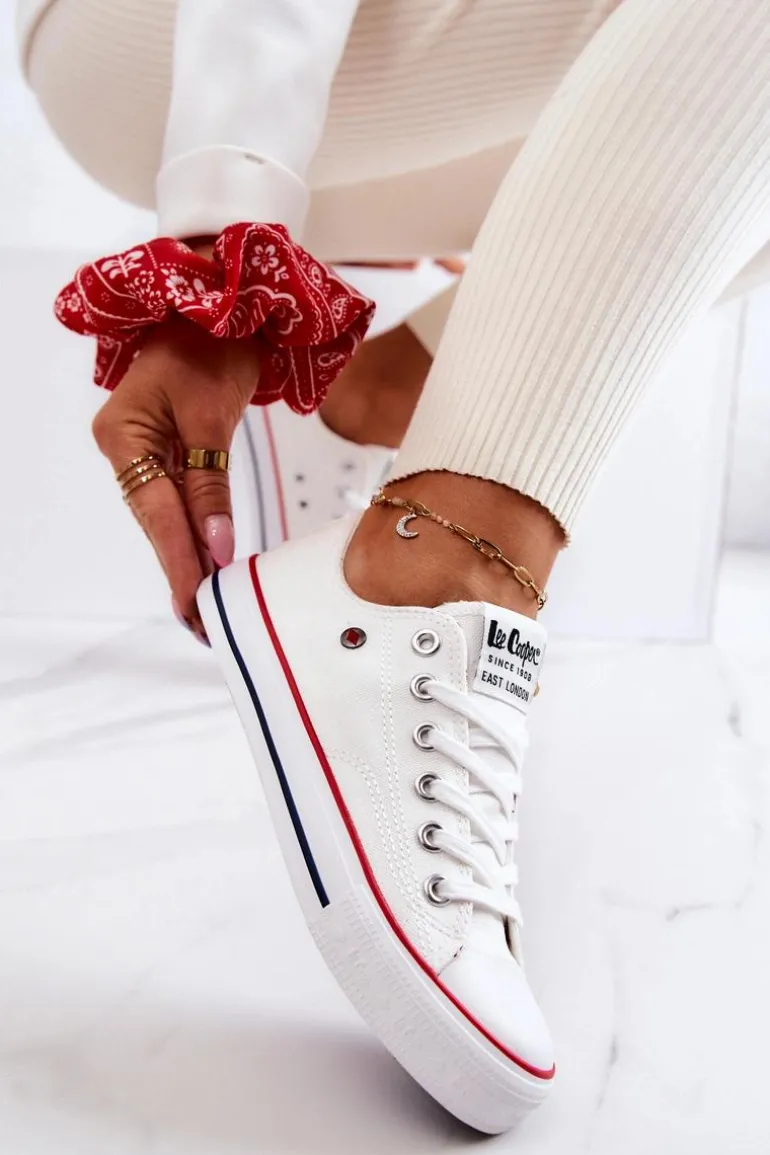 Damskie Trampki Lee Cooper LCW-22-31-0875L Białe