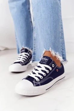 Damskie Trampki Lee Cooper LCW-21-31-0095L Granatowe