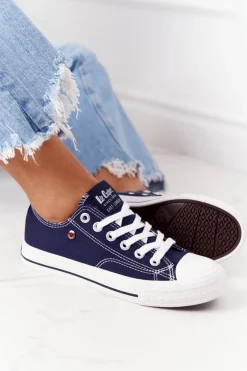 Damskie Trampki Lee Cooper LCW-21-31-0095L Granatowe
