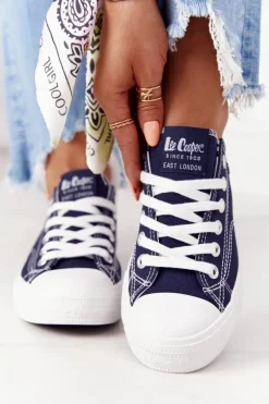 Damskie Trampki Lee Cooper LCW-21-31-0095L Granatowe