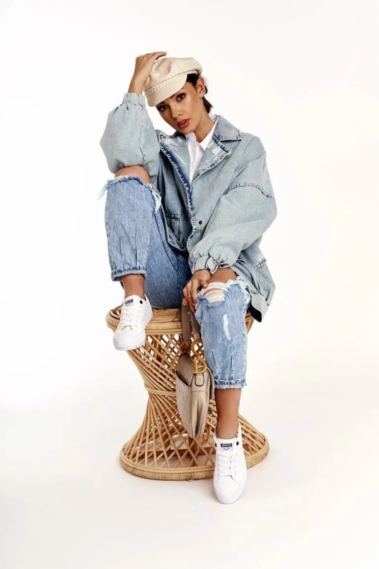 Damskie Trampki Na Dużej Podeszwie BIG STAR FF274245 Białe