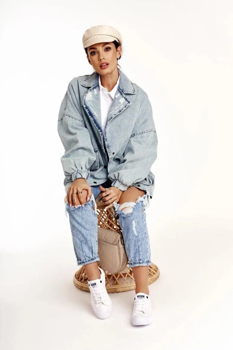 Damskie Trampki Na Dużej Podeszwie BIG STAR FF274245 Białe