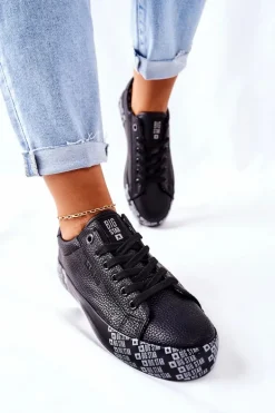 Damskie Trampki Na Platformie BIG STAR II274183 Czarne