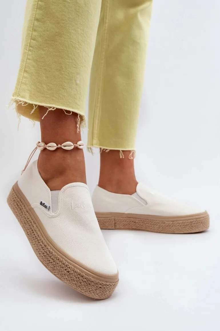 Damskie Trampki Slip-On Z Plecionką Lee Cooper LCW-24-44-2430