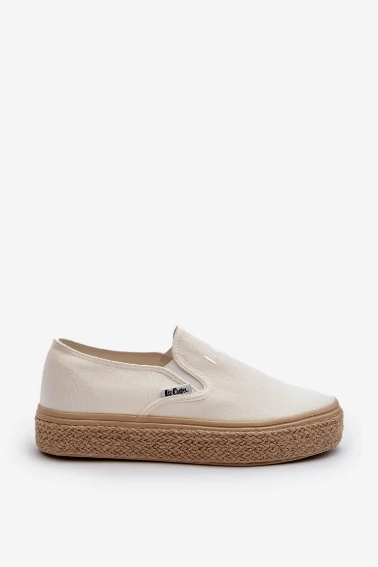 Damskie Trampki Slip-On Z Plecionką Lee Cooper LCW-24-44-2430