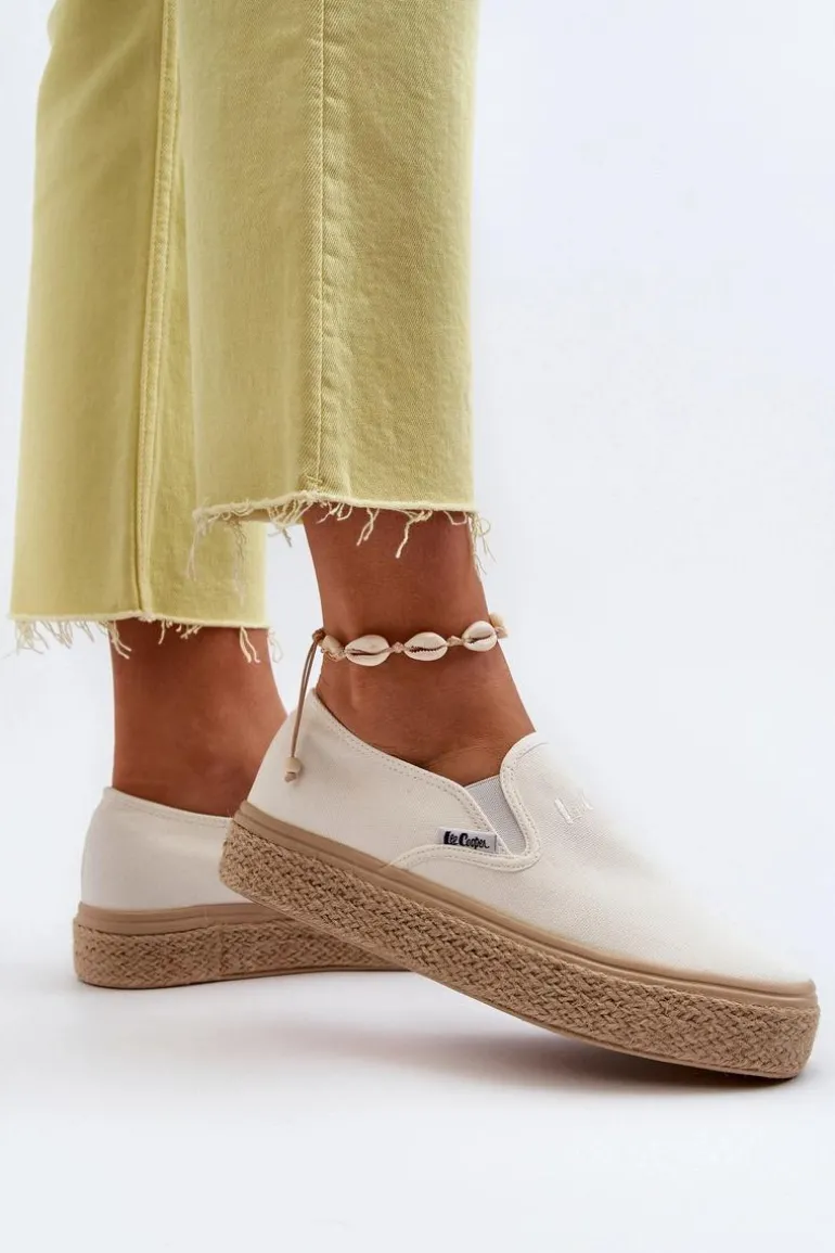 Damskie Trampki Slip-On Z Plecionką Lee Cooper LCW-24-44-2430