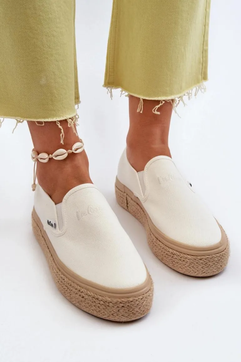 Damskie Trampki Slip-On Z Plecionką Lee Cooper LCW-24-44-2430