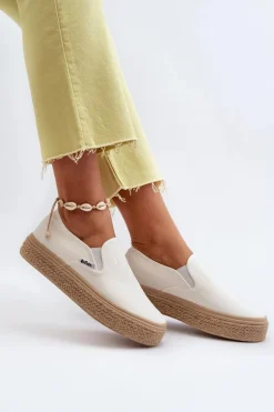 Damskie Trampki Slip-On Z Plecionką Lee Cooper LCW-24-44-2430