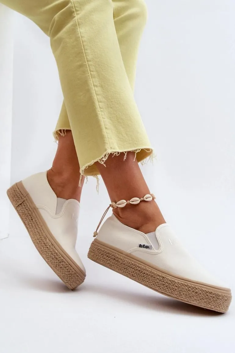 Damskie Trampki Slip-On Z Plecionką Lee Cooper LCW-24-44-2430