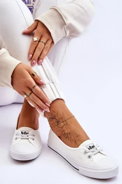 Damskie Trampki Tenisówki Lee Cooper LCW-23-31-1791L Białe