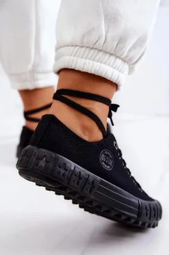 Damskie Trampki Tenisówki BIG STAR JJ274510 Czarne