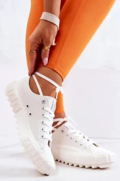 Damskie Trampki Tenisówki BIG STAR JJ274509 Białe